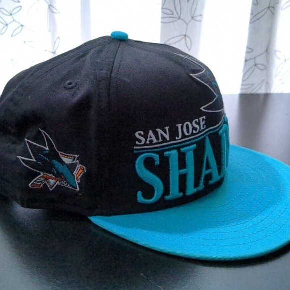San Jose Sharks Snap Back Cap Hat NHL Stanley Cup Hockey - Mint! - Picture 2 of 3